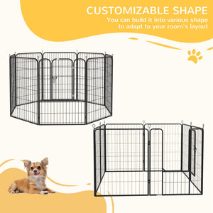 8-Panel Heavy-Duty Metal Playpen