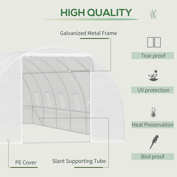 Grande serre de jardin pour semis, structure en acier de qualité supérieure