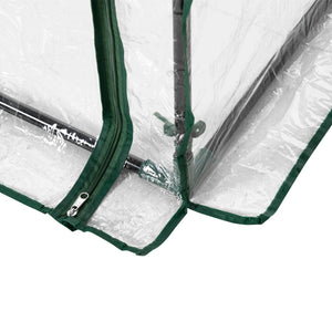 Garden greenhouse with steel frame