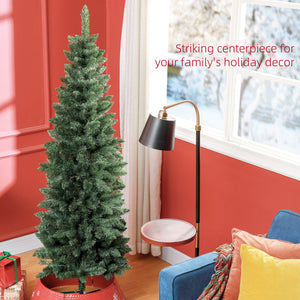 Sapin de Noël artificiel de 6 pieds de haut avec 479 branches et base en acier