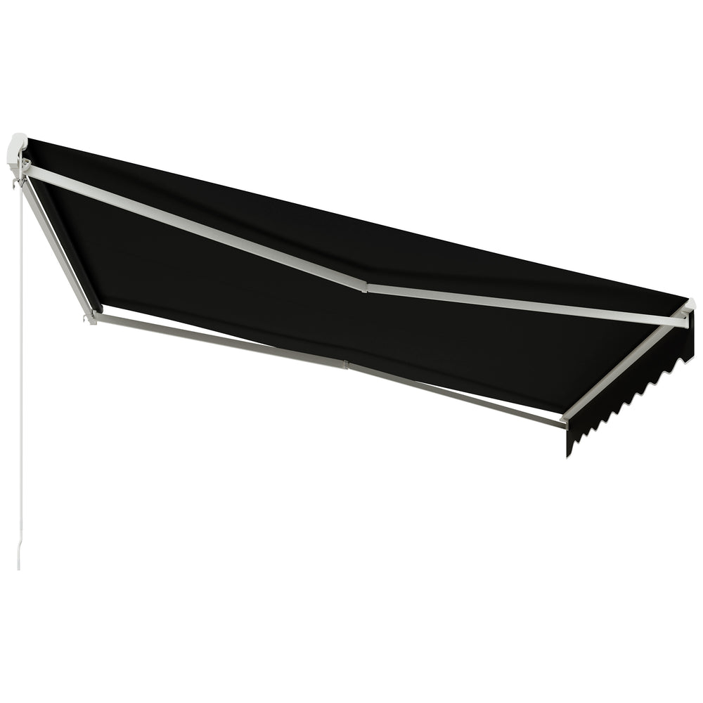 Store banne rétractable électrique 12'x10', avec télécommande, noir