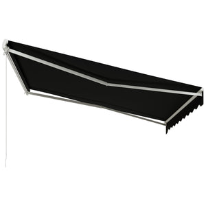 Store banne rétractable électrique 12'x10', avec télécommande, noir