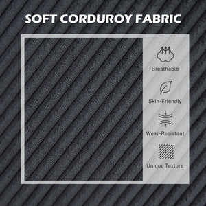 Canapé en L vec méridienne et coussin à ressorts, gris