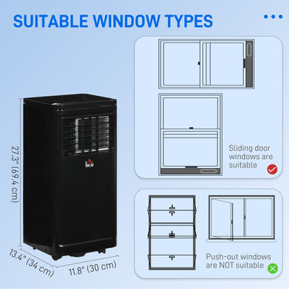 Climatiseur portatif 8 000 BTU avec refroidissement, déshumidificateur, télécommande