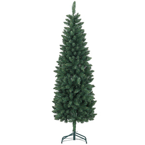 Sapin de Noël artificiel de 6 pieds de haut avec 479 branches et base en acier