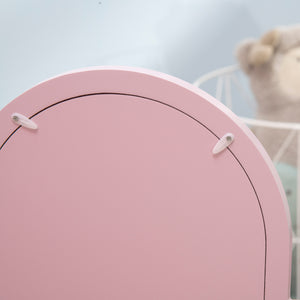 Dressing table and chairs set with drawer, pink