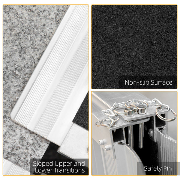 4ft Portable Aluminum Wheelchair Ramp