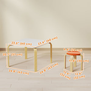 Ensemble de meubles pour enfants 5 pièces, multicolore