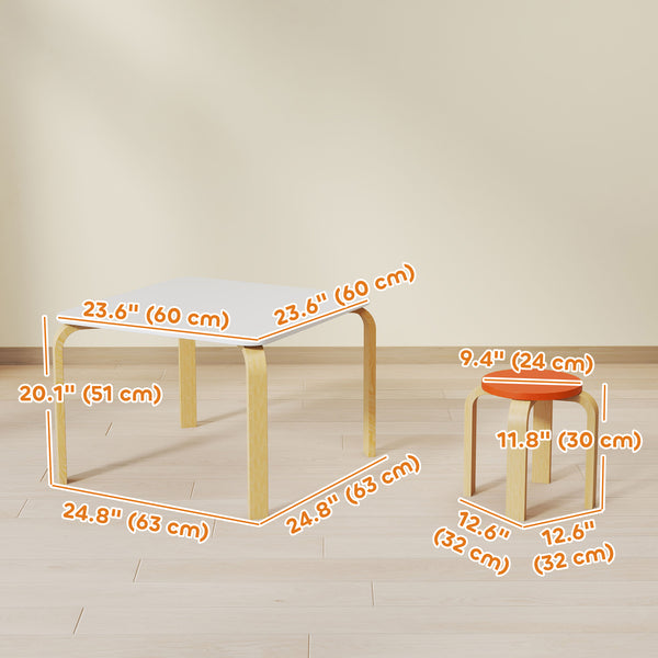 Ensemble de meubles pour enfants 5 pièces, multicolore