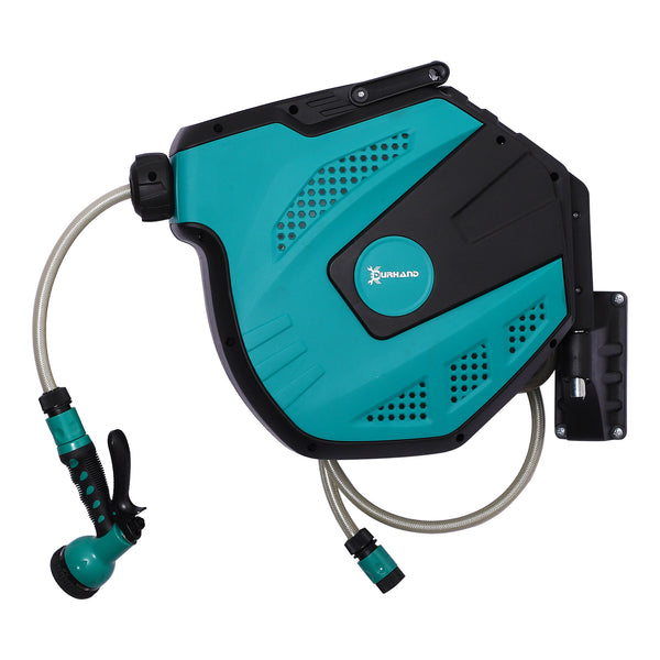 Retractable garden hose reel
