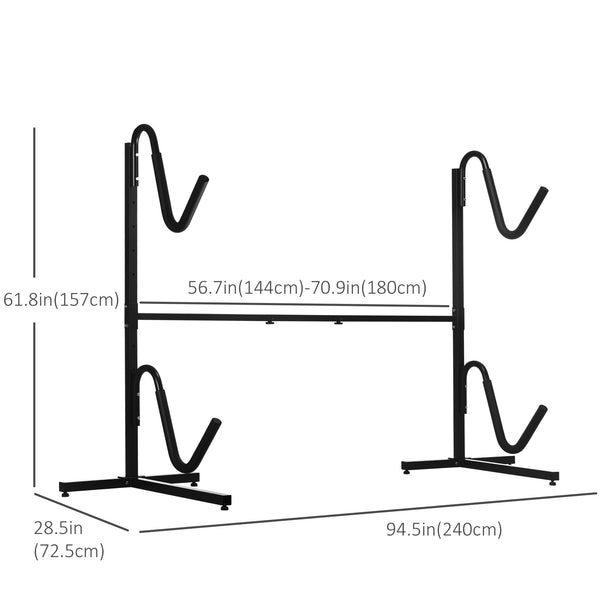 Support de rangement autoportant pour kayaks