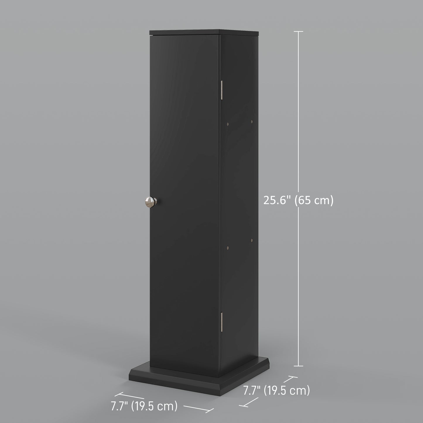 Petite armoire à papier toilette, meuble d'angle de salle de bain avec portes et étagères, noir