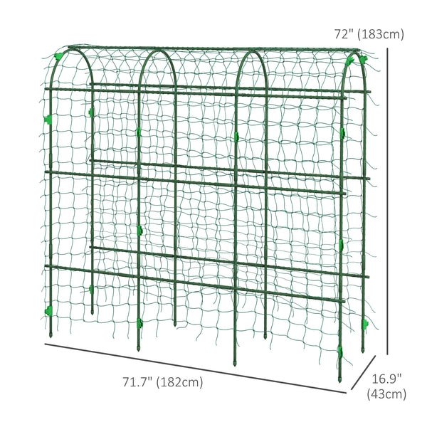 Treillis de jardin en métal pour plantes grimpantes