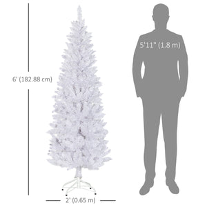 Sapin de Noël artificiel 6 pieds de haut avec 479 branches et base en acier