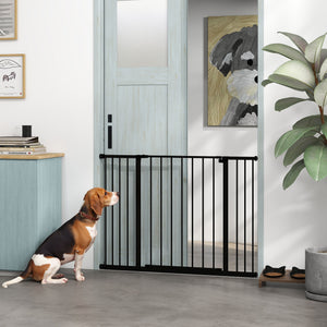 Barrière de sécurité pour chien à pression, noire