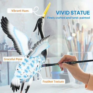 Statue de grue volante