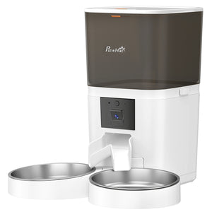 Automatic cat feeder for 2 cats with HD camera