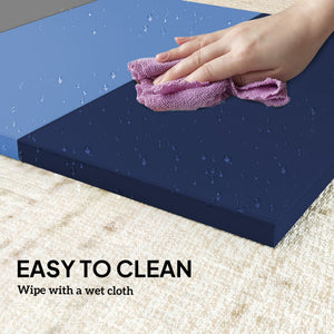 Tapis de gymnastique pliable de 1,8 m avec poignées de transport, multicolore