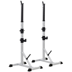 Support pour haltères en 2 pièces avec hauteur réglable, capacité de 200 kg