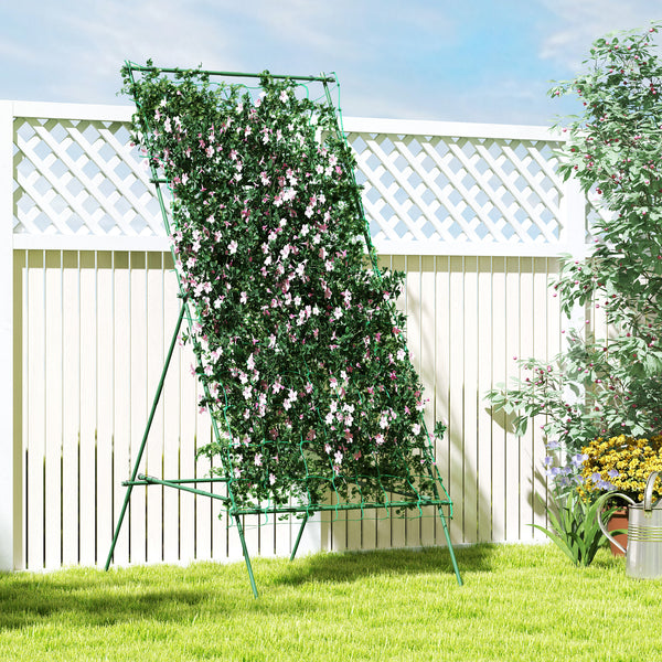 A-frame plant support with support net
