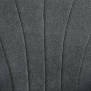 Fauteuil d'appoint moderne en tissu avec pieds en bois, gris foncé