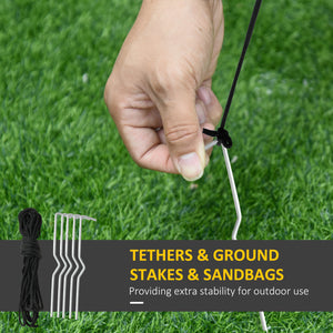 Père Noël gonflable de 2,4 m avec canne à sucre