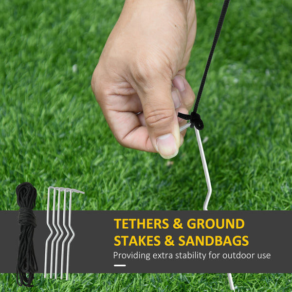 Père Noël gonflable de 2,4 m avec canne à sucre