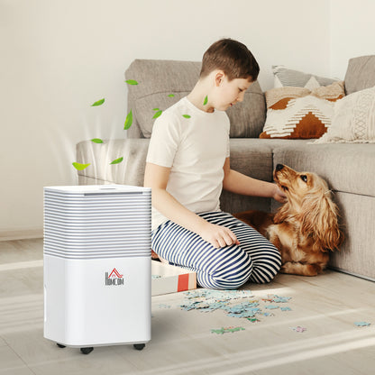 Déshumidificateur portable silencieux de 1 500 pi² pour buanderie, chambre, sous-sol, déshumidificateur d'air électrique à humidité de 25 points avec 3 modes
