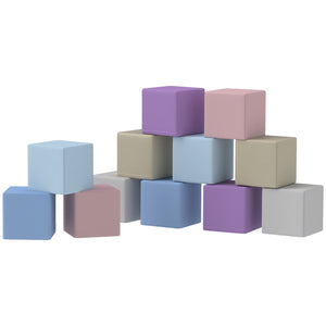 Blocs de jeu souples 12 pièces en mousse souple - Multicolore