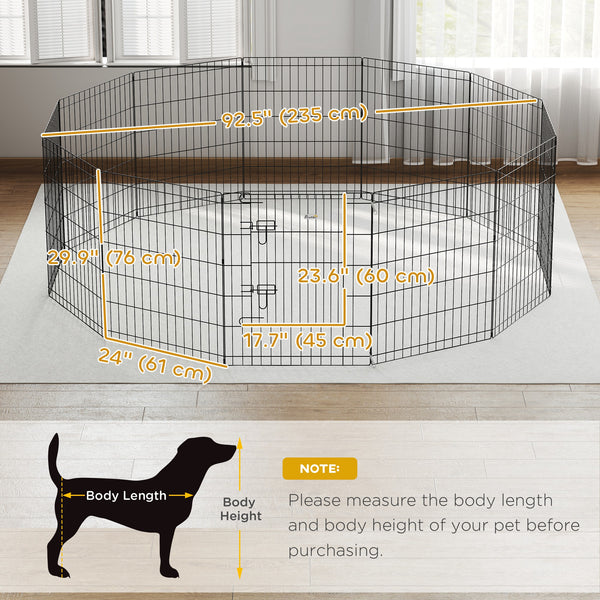 12-Panel Metal Foldable Playpen