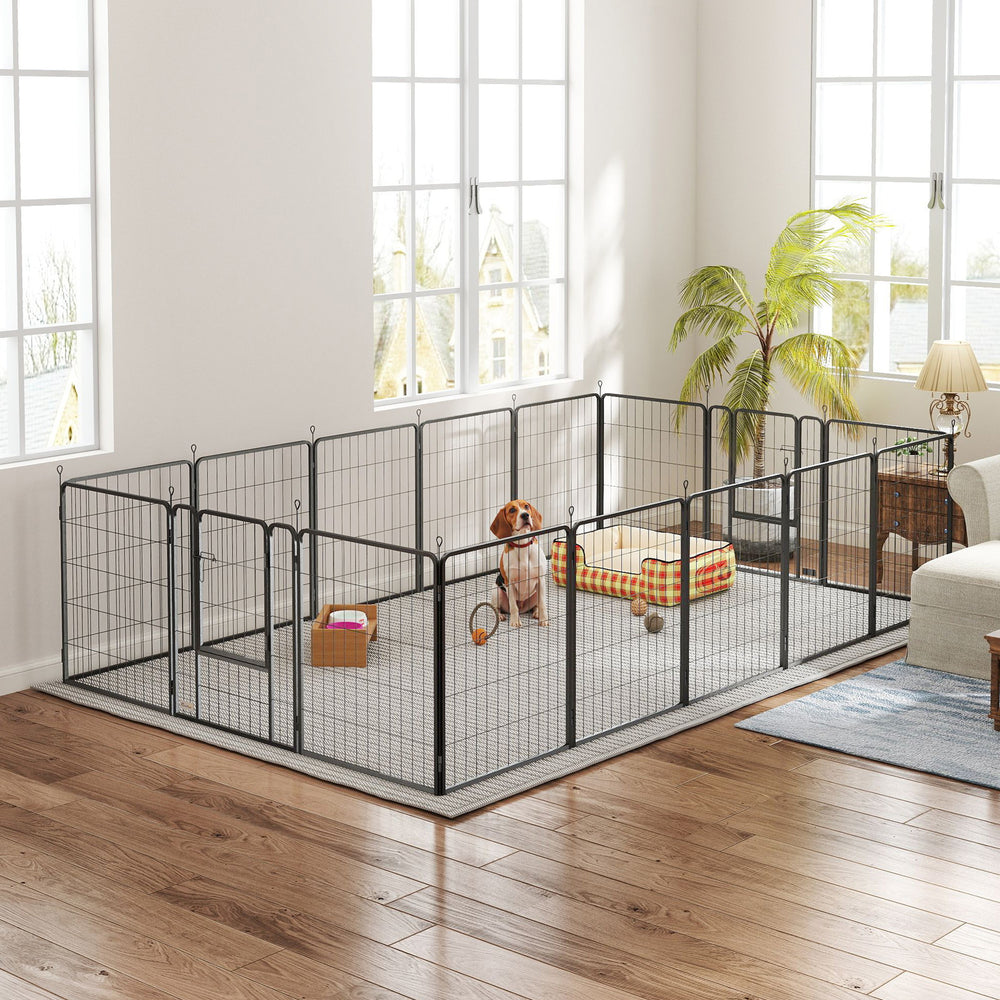 16-panel playpen with strap