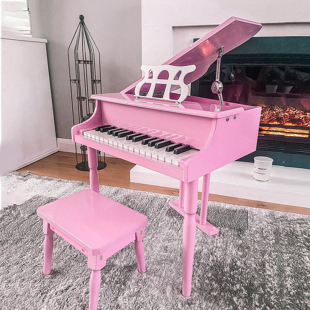 Piano moderne pour enfants avec 30 touches, rose