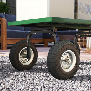 Lot de 4 roues pneumatiques de 10 pouces pour brouettes