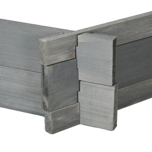 Jardinière hexagonale sans vis, grise