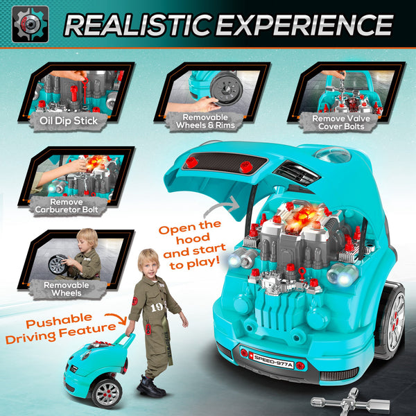 Car Maintenance Playset, Blue