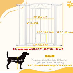 Barrière pour chien avec petite porte