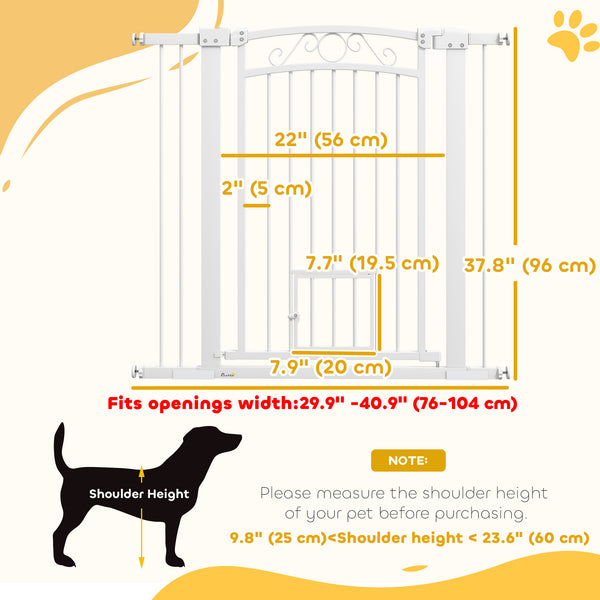 Barrière pour chien avec petite porte
