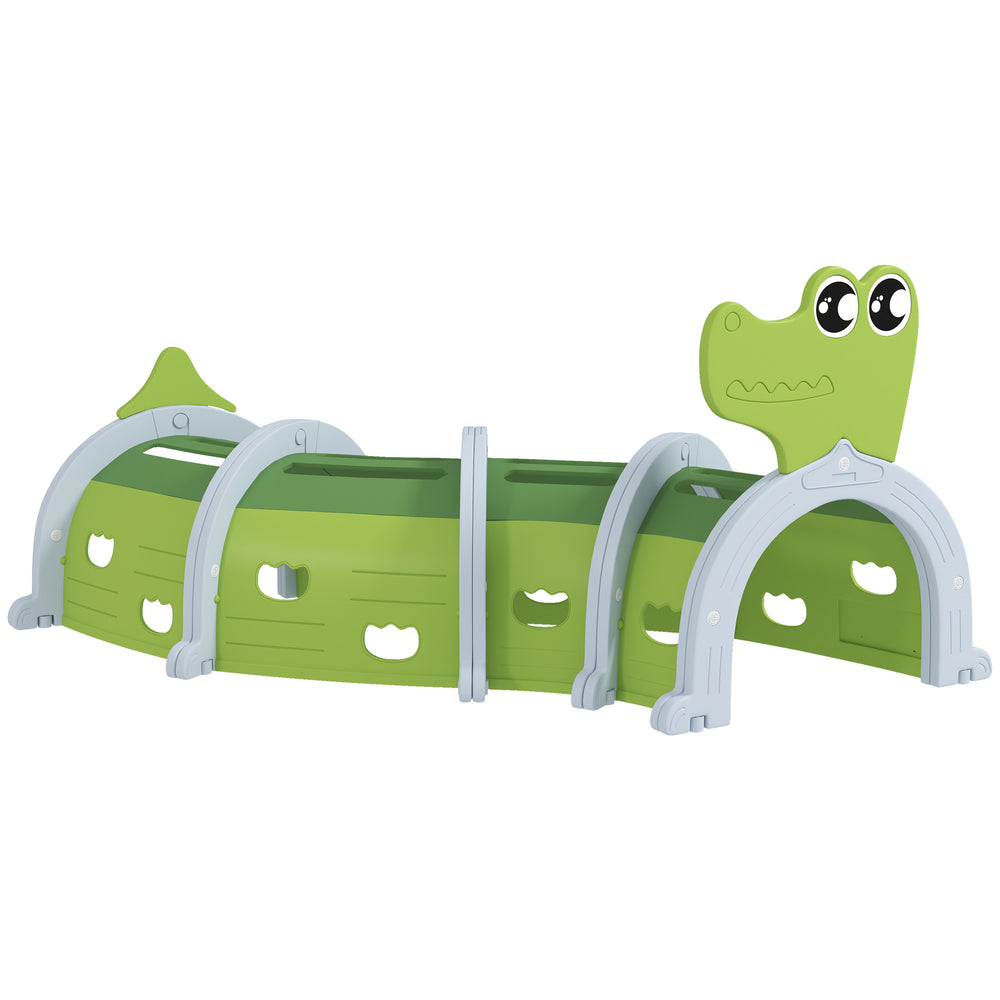 Tunnel Crocodile pour enfants de 3 à 6 ans, vert