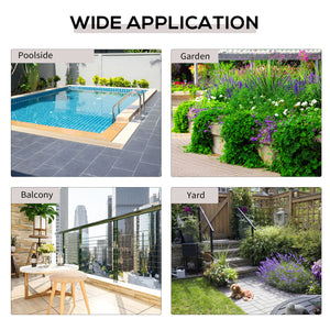 Table basse de jardin pliante en rotin synthétique, marron