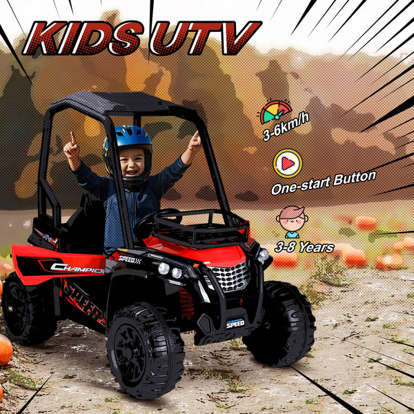 Voiture électrique tout-terrain 12 V rouge