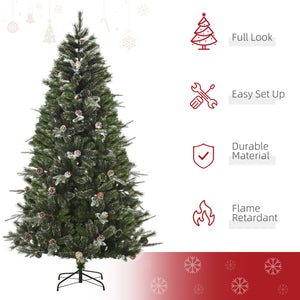 Sapin de Noël artificiel de 7 pieds avec ouverture automatique