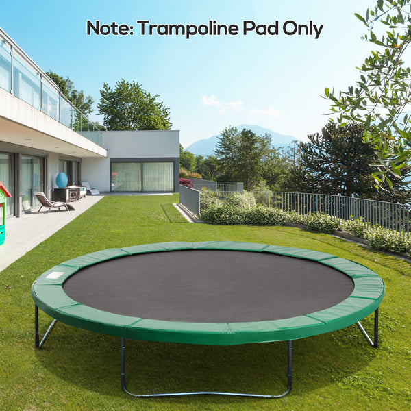 12ft Trampoline Spring Cover, Plastic Trampoline Replacement Pad Gym Bounce Jump Cover EPE Foam Safety Guard Padding Outdoor, Green