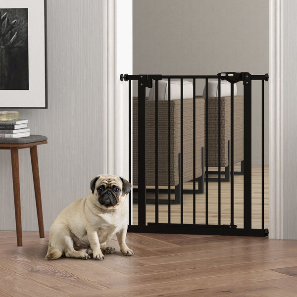 Barrière pour animaux de compagnie, noire