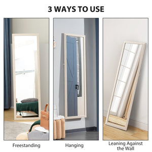 Miroir pleine longueur, blanc