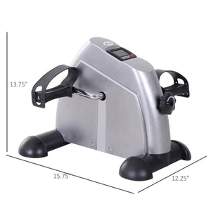 Mini Portable Foot Pedal with LCD Display, Silver
