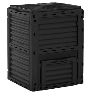 Composteur de jardin de 80 gallons (303 litres), noir.