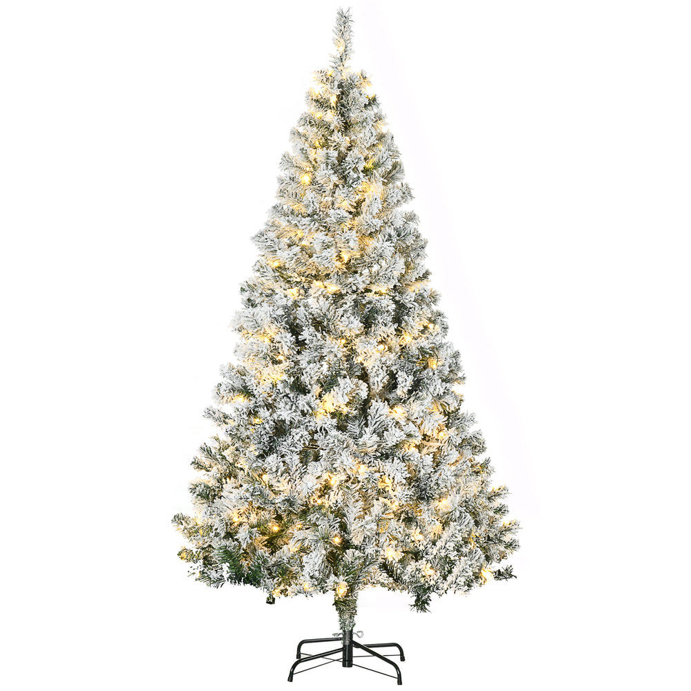 Sapin de Noël artificiel de 6 pieds pré-éclairé  avec lumière LED blanc chaud