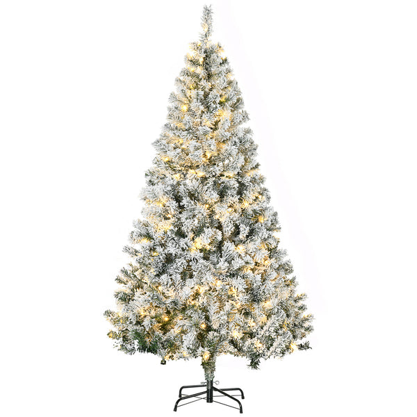 Sapin de Noël artificiel de 6 pieds pré-éclairé  avec lumière LED blanc chaud