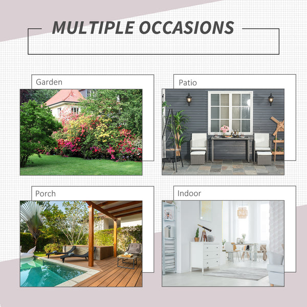 Ensemble de salle à manger d'extérieur 3 pièces en résine tressée