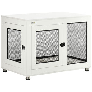 Cage avec coussin imperméable, blanche